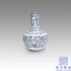 陶瓷青花賞瓶廠家  陶瓷賞瓶禮品價格